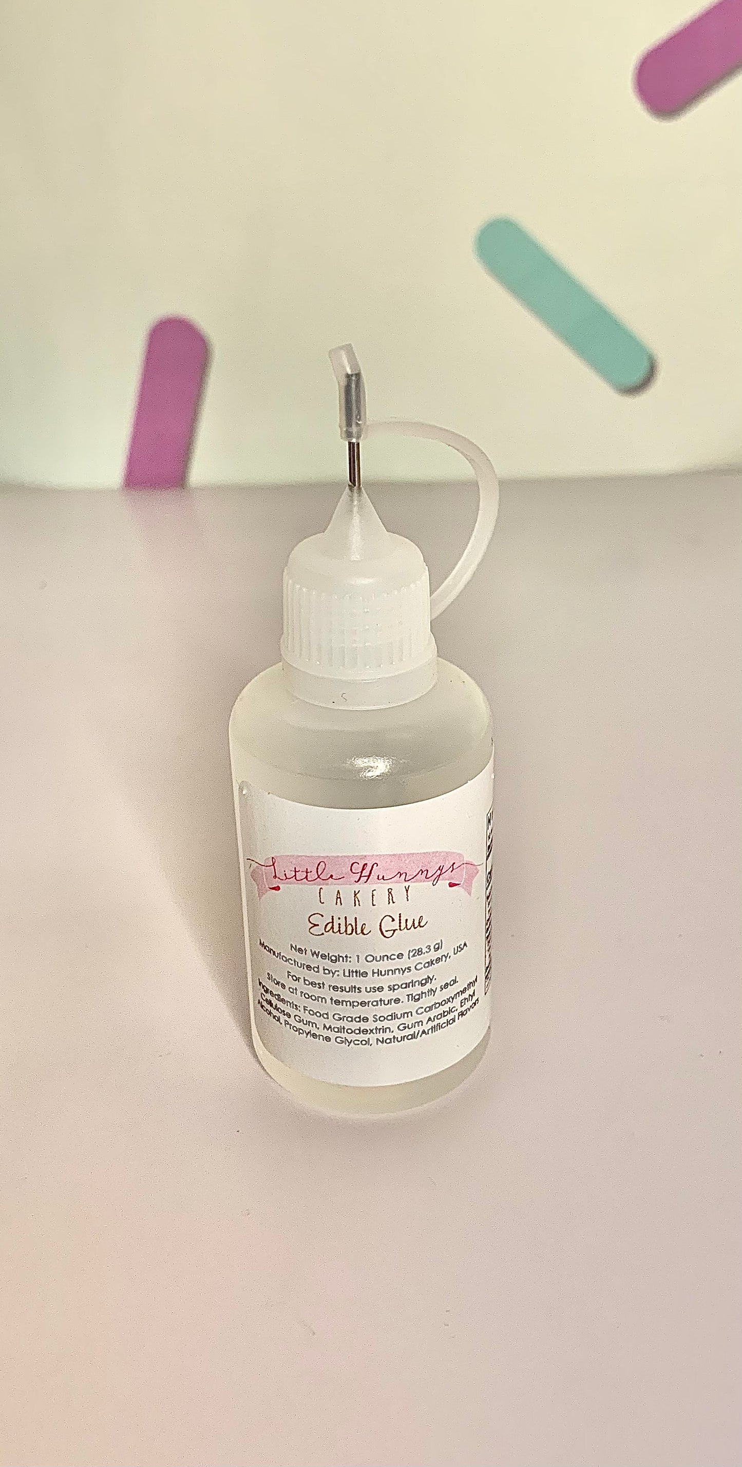 Edible Glue by Little Hunny's Cakery