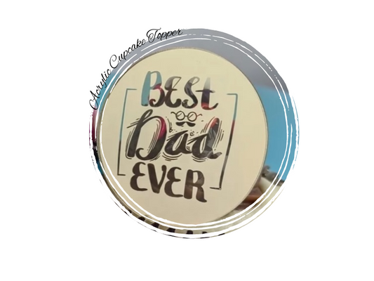 Acrylic cupcake toppers, Father's Day cupcake toppers, Sweet I.C.E. Cake Shop, Cake decorating supplies, Cupcake toppers